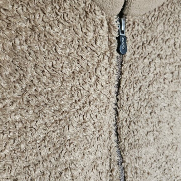 Patagonia Women’s Synchilla Teddy Bear Fleece Jacket Size Small Brown Sherpa - Picture 3 of 10